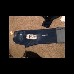 Women plus jeans